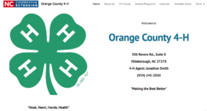 Cover photo for Orange County 4-H Launches New Website