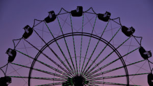 Ferris wheel at dusk