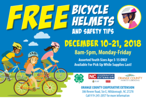 Cover photo for Bicycle Helmet Distribution December 10-21