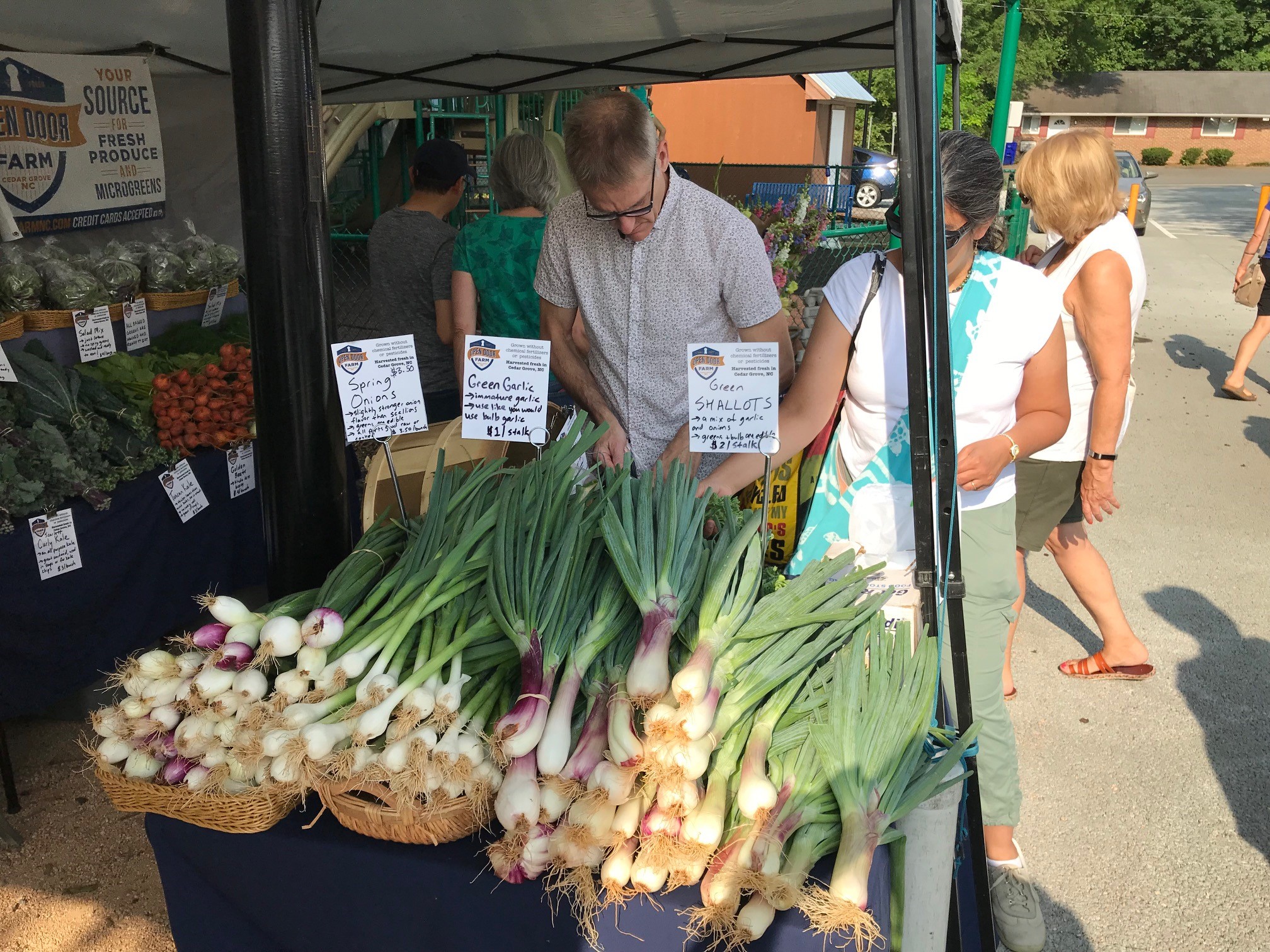 Image of booth at farmers market