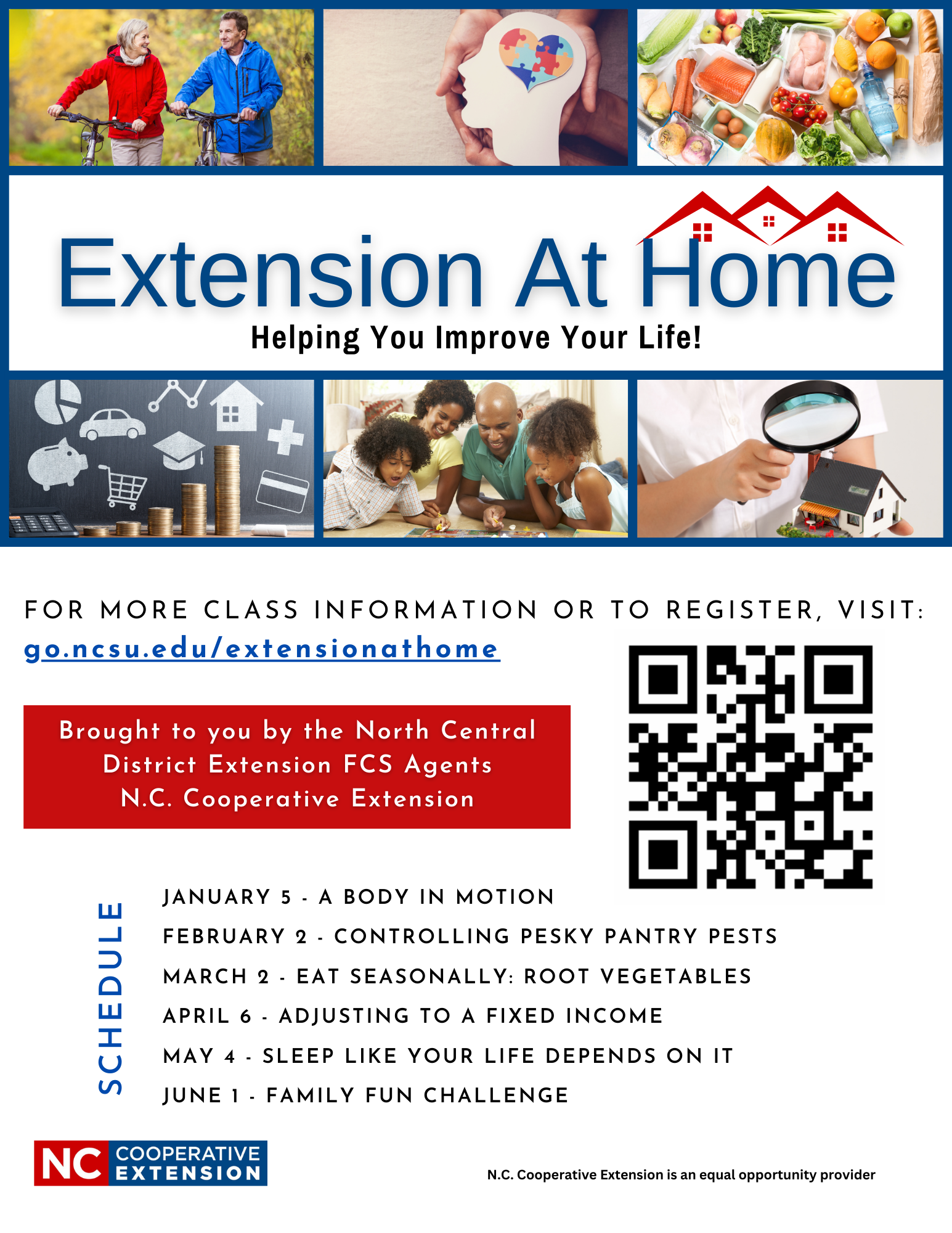 Extension At Home Class Schedule