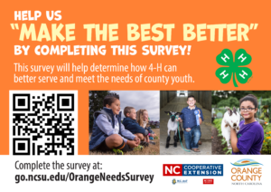 Cover photo for Orange 4-H Seeks Community Input to Identify Youth Development Needs in County
