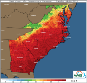 Cover photo for Increased Risk of Freeze / Frost Apr 8-10
